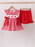Apple Orchard Smocked Short Set