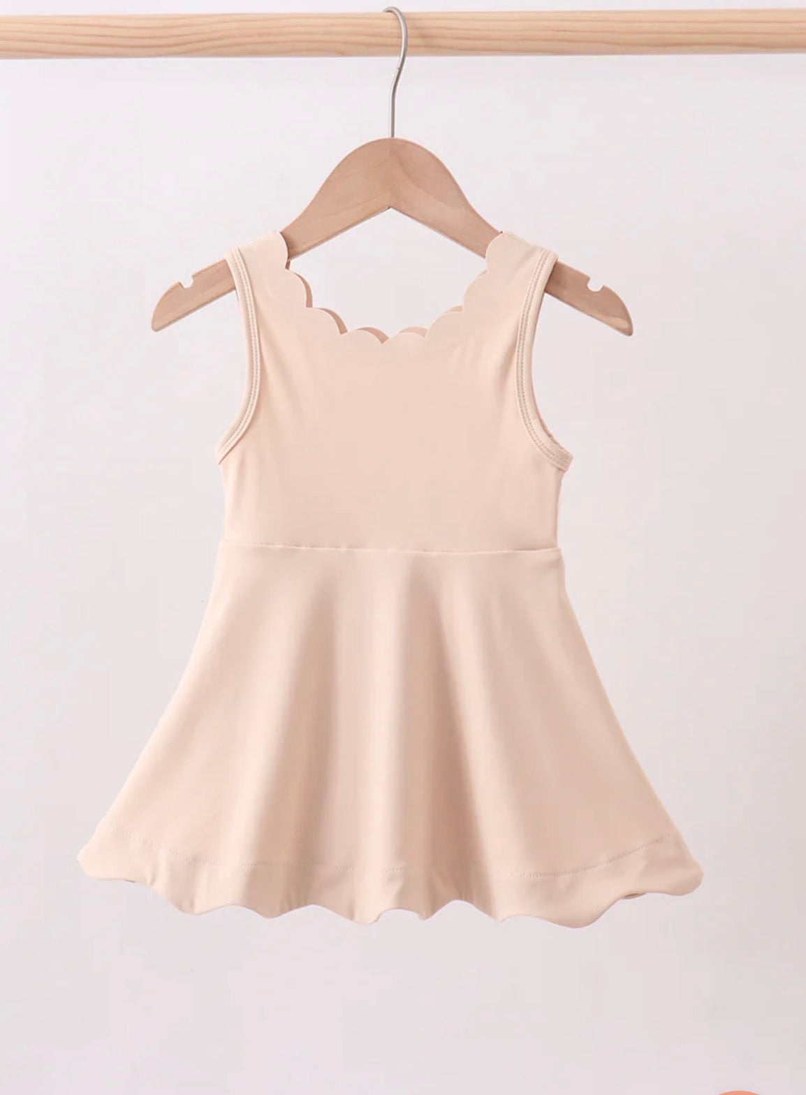 Scalloped athletic dress