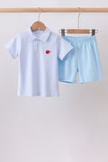 The Apple Patch Polo Short Set