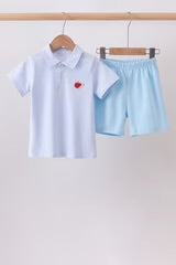 The Apple Patch Polo Short Set