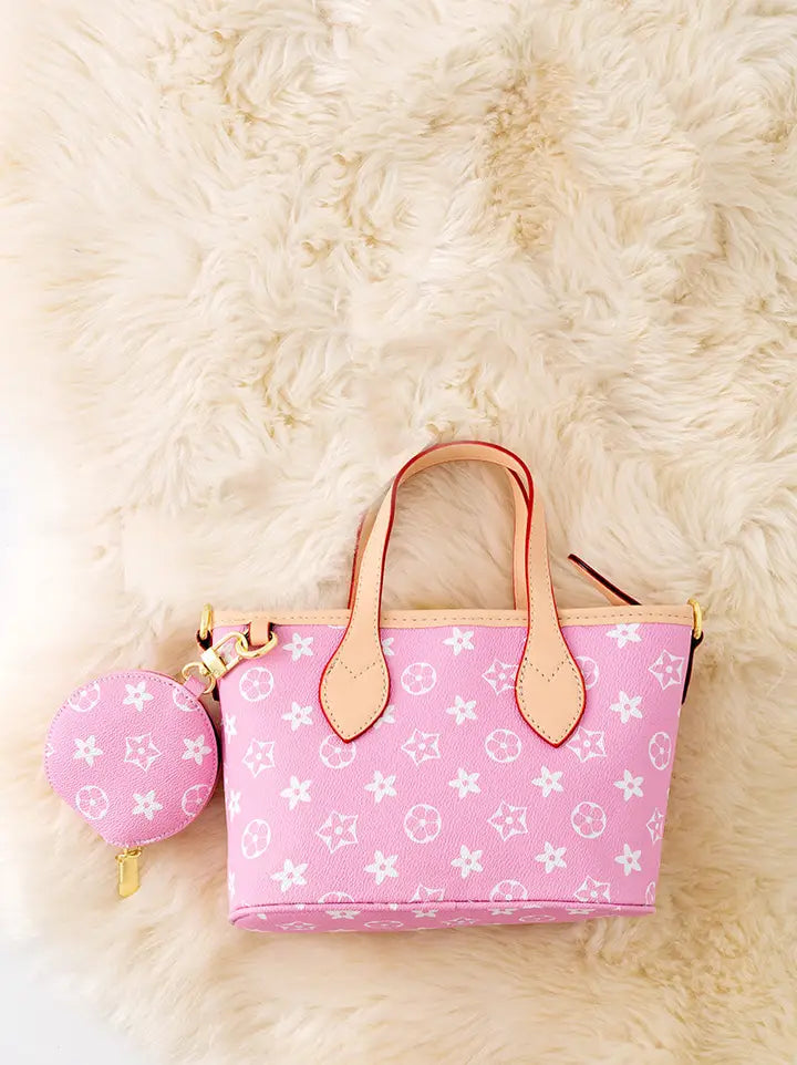 Lt. Pink Girls Inspired Tote Bags.