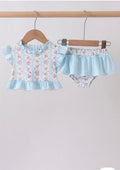 Bluebell Bloom Ruffle Swim Set