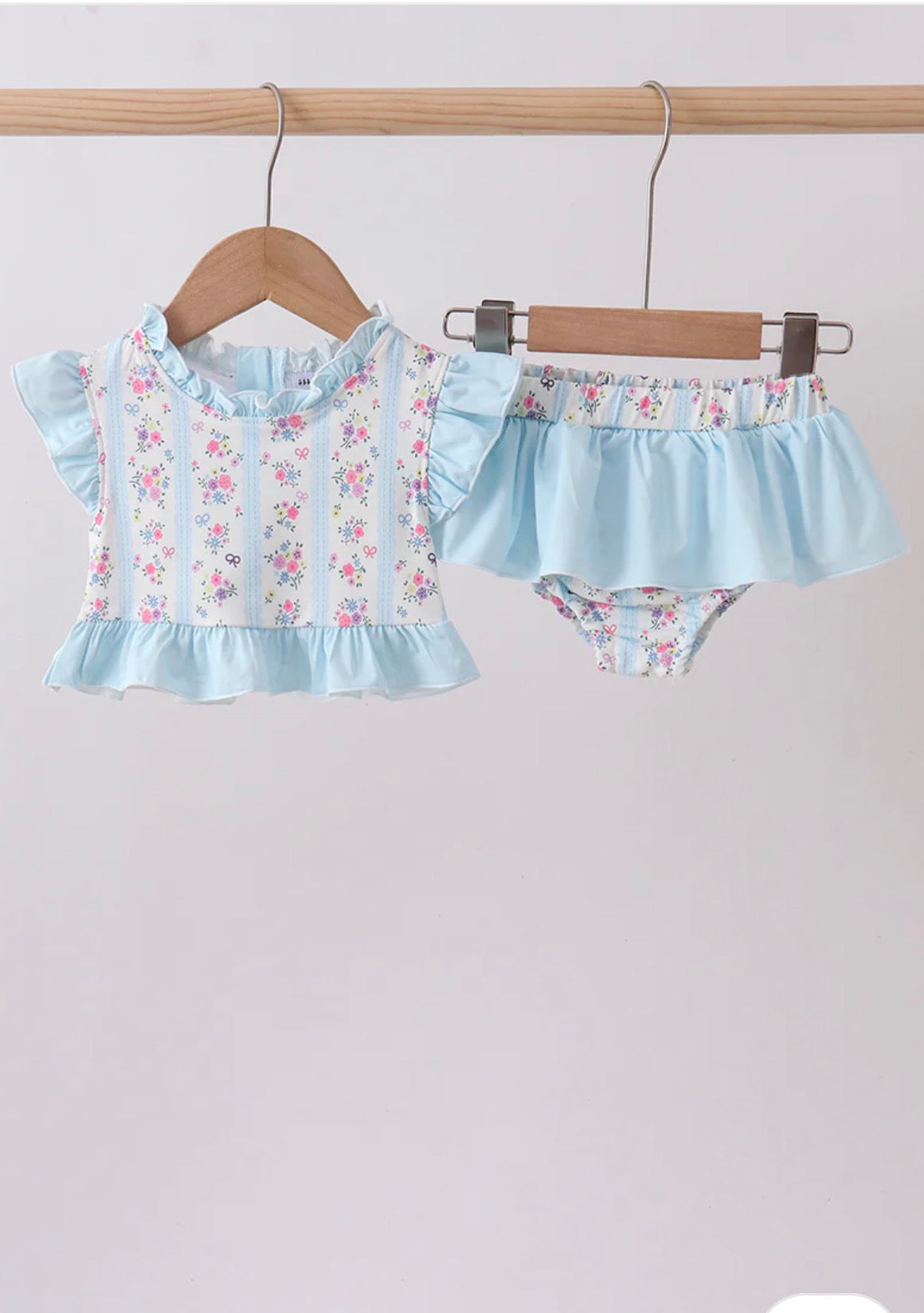 Bluebell Bloom Ruffle Swim Set