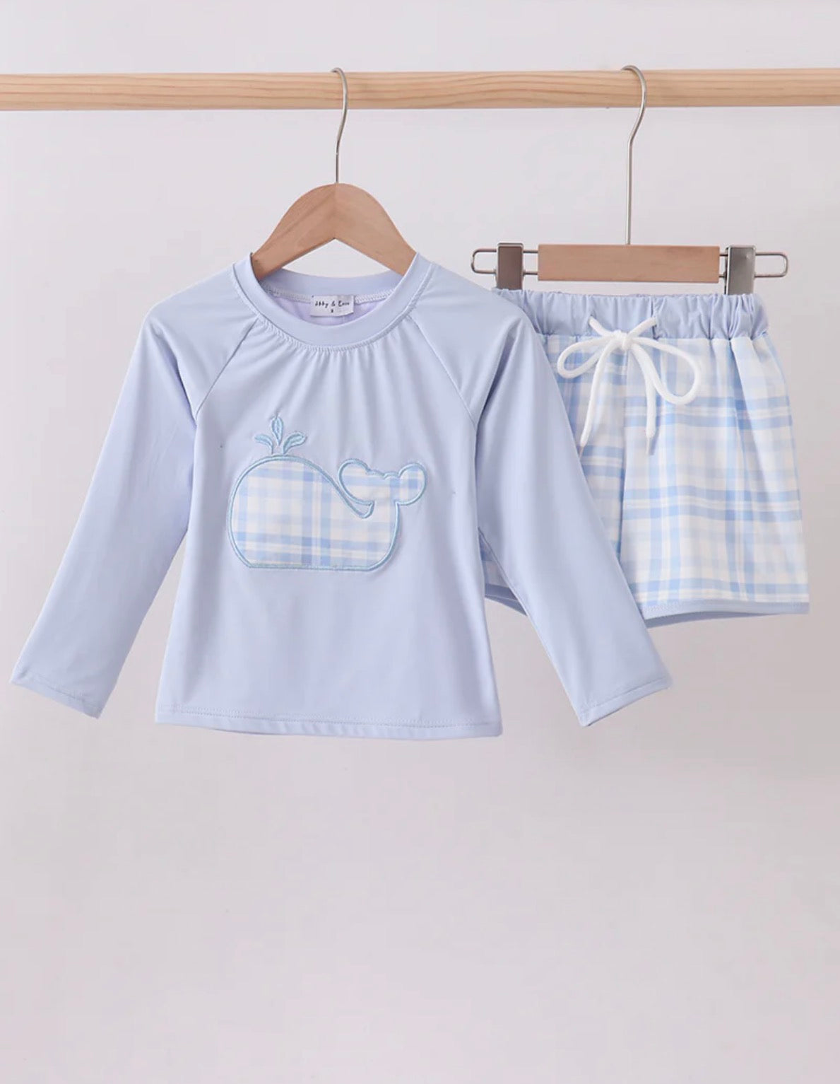 Little Blue Whale Rash Guard Set