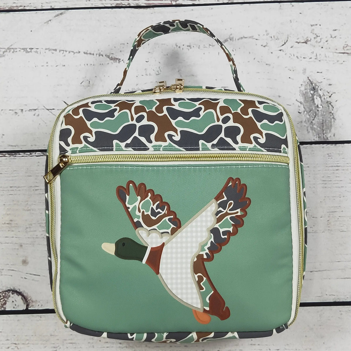 Duck Printed Canvas Lunch Boxes Bag