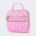 Gingham Ruffle Bow Printed Girls Lunch Box Bag
