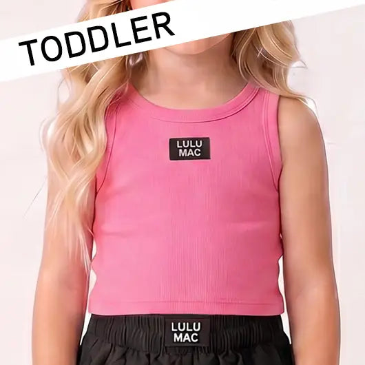Lulu Mac Ribbed Tank (Toddler) – Multiple Colors