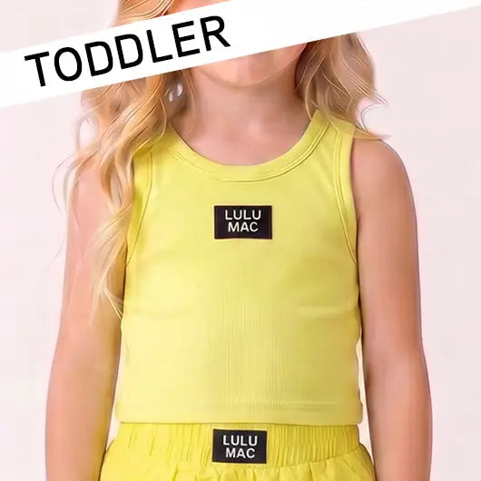 Lulu Mac Ribbed Tank (Toddler) – Multiple Colors
