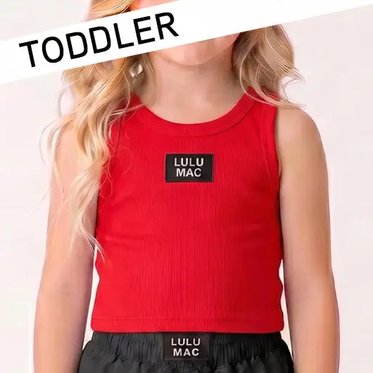 Lulu Mac Ribbed Tank (Toddler) – Multiple Colors
