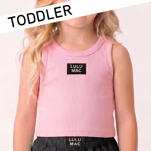 Lulu Mac Ribbed Tank (Toddler) – Multiple Colors