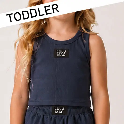 Lulu Mac Ribbed Tank (Toddler) – Multiple Colors
