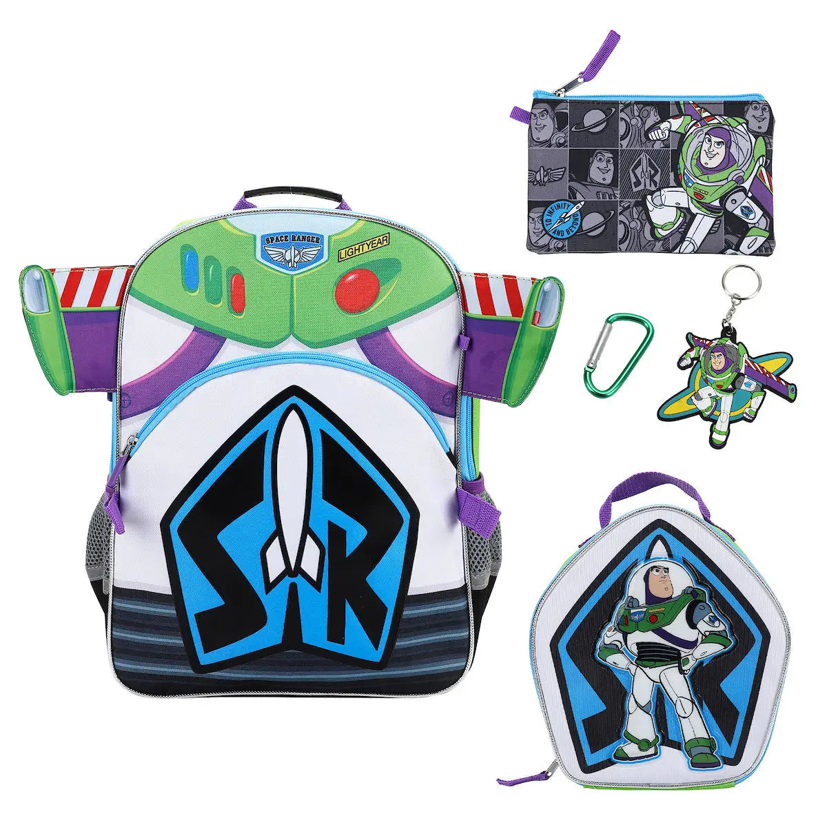 Toy Story Buzz Lightyear 16” Novelty Backpack with Lunch Box
