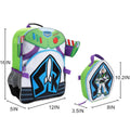 Toy Story Buzz Lightyear 16” Novelty Backpack with Lunch Box